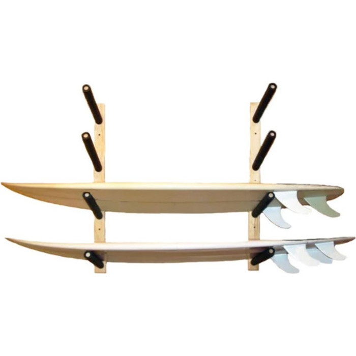 2024 Northcore Quad Surfboard Rack NC1234 - Wood